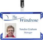 Photo ID Badge with Strap Clip